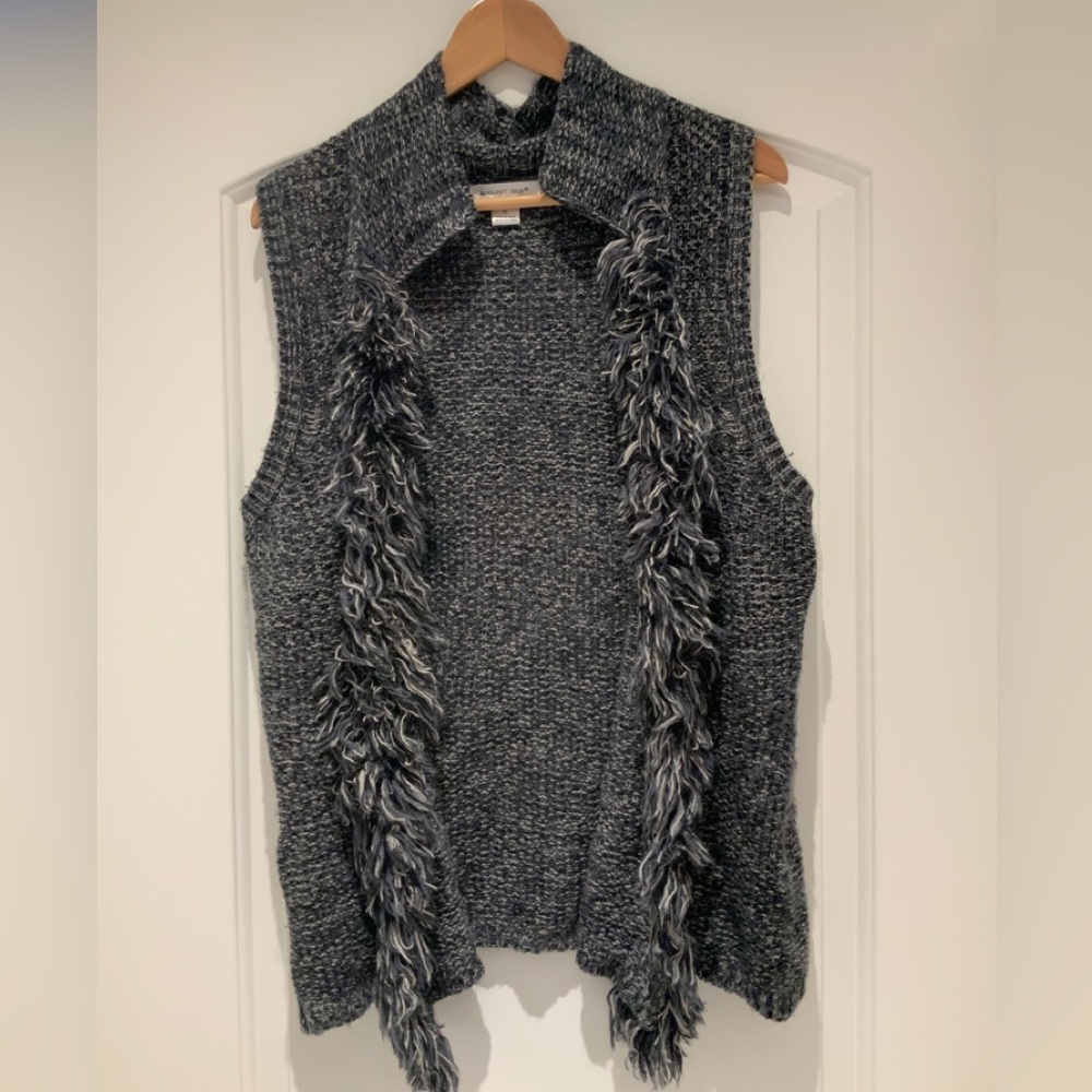 August Silk Gray Sweater Vest